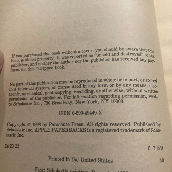 Vintage Book-Goosebumps The Werewolf of Fever Swamp #14-RL Stine 1998 - Picture 2 of 4